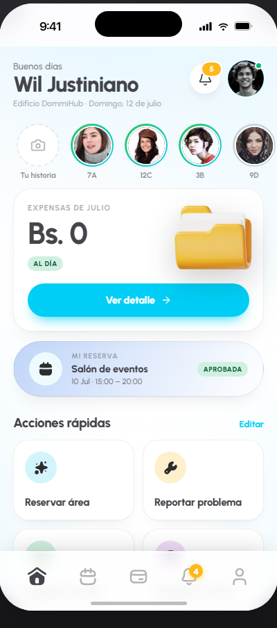 App Dommi para residentes